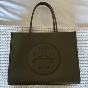 Tory Burch Olive Green Tote Bag